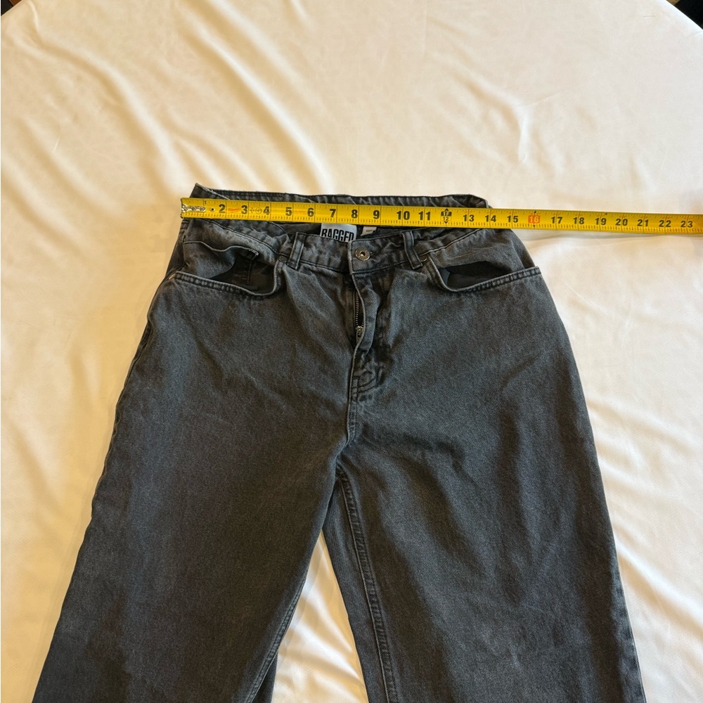 Women’s Ragged Jeans Black Denim Jeans‎ 30x29 - Picture 8 of 12